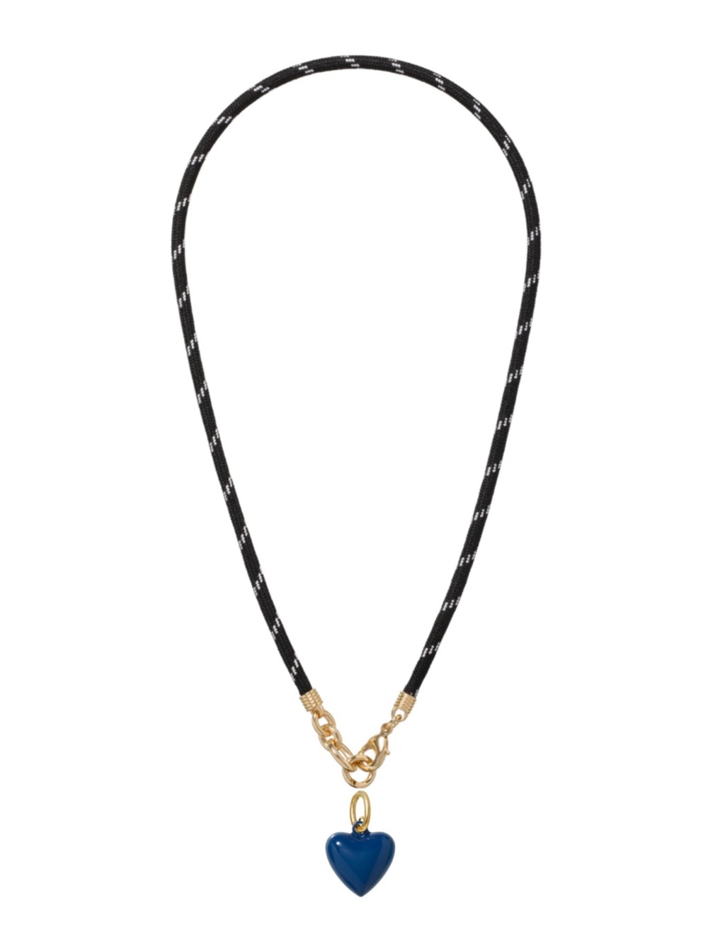 Roxanne Assoulin The Happy Cord
Charm Necklace Black Cord Navy Charm